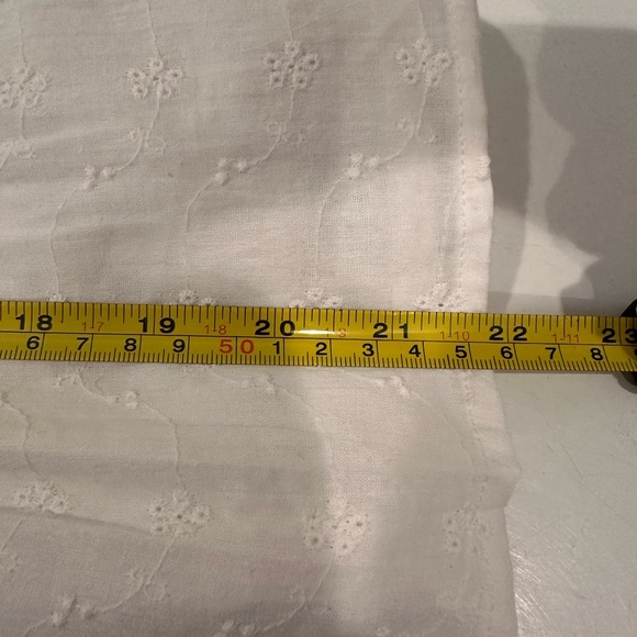 NWT Annabella White Eyelet Jacket with Hook Closure Detailed Boho Sz M - Picture 5 of 8